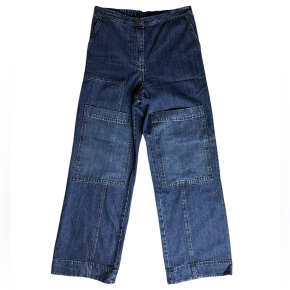 Alembika Wide Leg Jeans Large Pockets - Picture 2 of 16